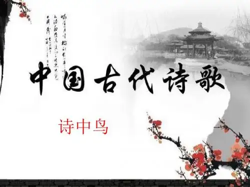 诗中鸟PPT课件