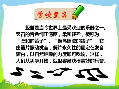 人音版六年级音乐5 《学吹竖笛》课件.ppt