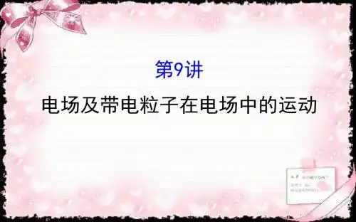 高三物理二轮复习第一篇专题攻略(课件)：专题四 电场和磁场 4.9