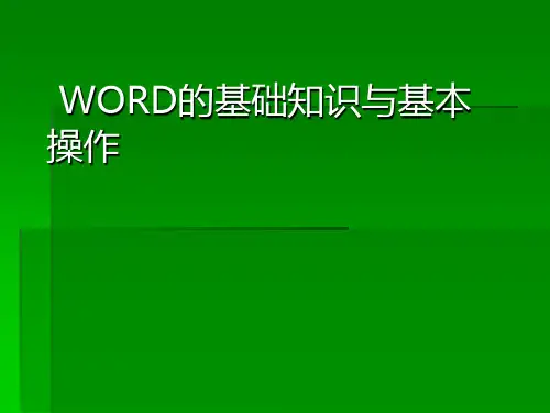 WORD培训课件.ppt