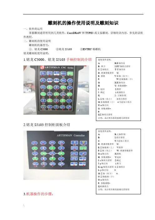 雕刻器操作说明