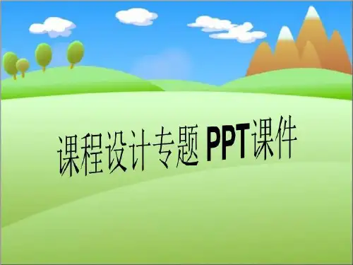 课程设计专题 PPT课件