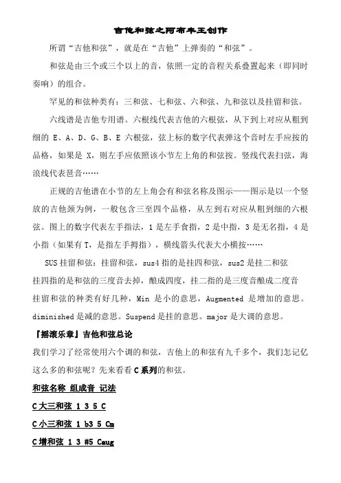 吉他和弦指法图(CDEFGAB系列大全)