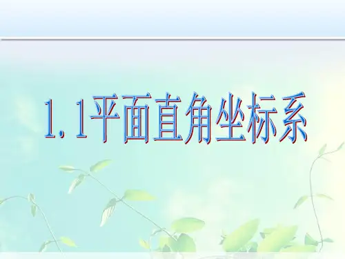 高中数学-《平面直角坐标系》课件