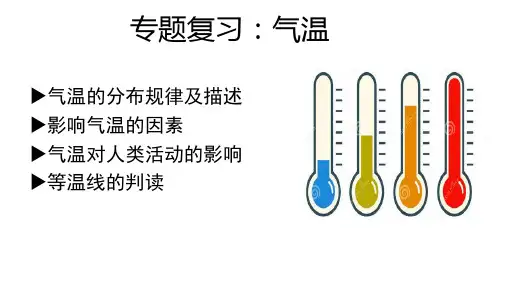 2025届高三地理一轮复习课件:影响气温的因素