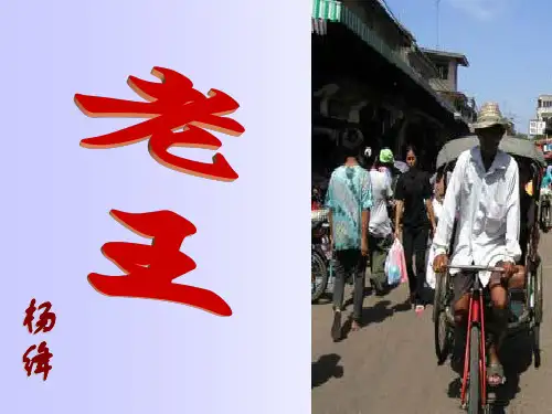 八年级上册人教版语文课件          老王