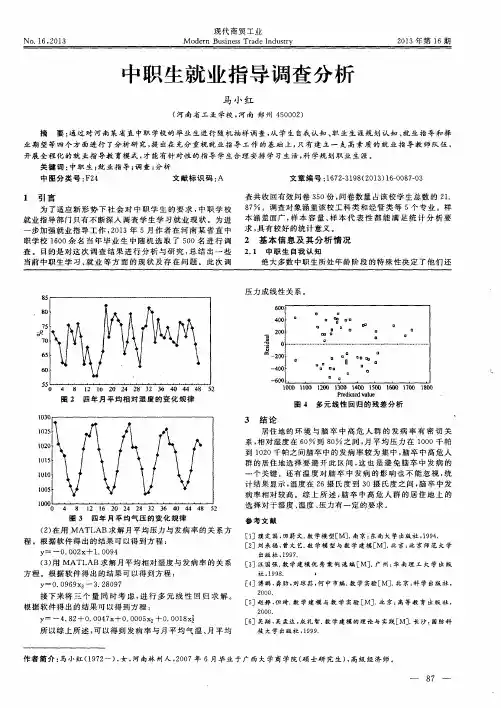 中职生就业指导调查分析