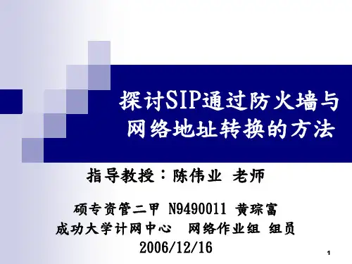 SIP防火墙技术