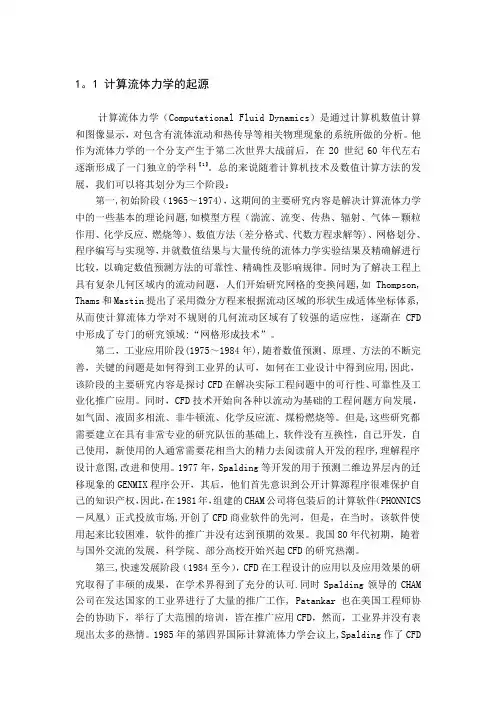 CFD-简介及国内外发展状况
