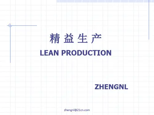 精益生产管理培训PPT课件