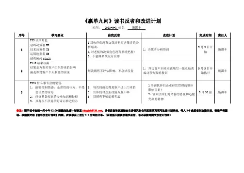 赢单九问