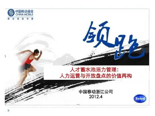 人才蓄水池活力管理:人力运营与开放盘点的价值再构.31页PPT