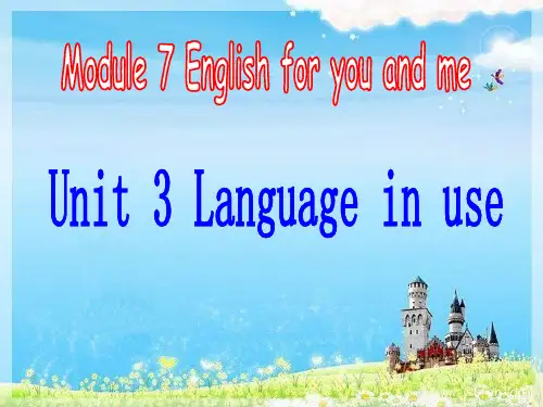 Unit3Languageinuse