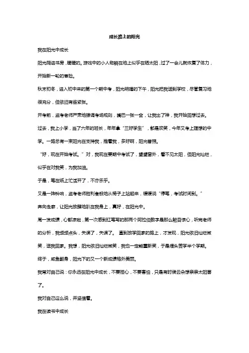 成长路上的阳光 4