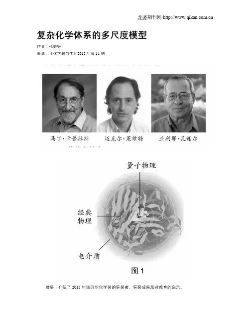 复杂化学体系的多尺度模型