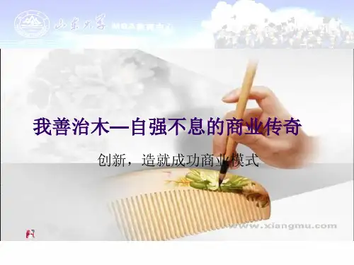 谭木匠商业模式分析 我善治木-自强不息的故事