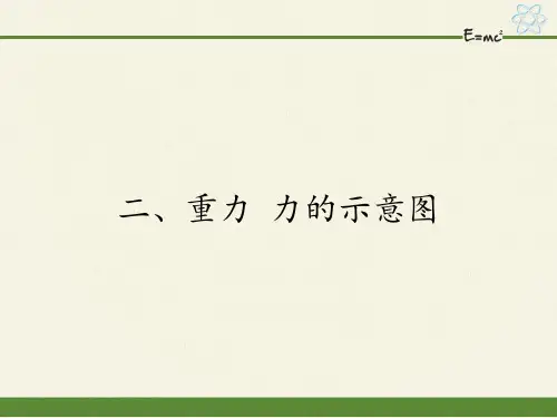 苏科版八年级物理下册课件-8.2重力 力的示意图