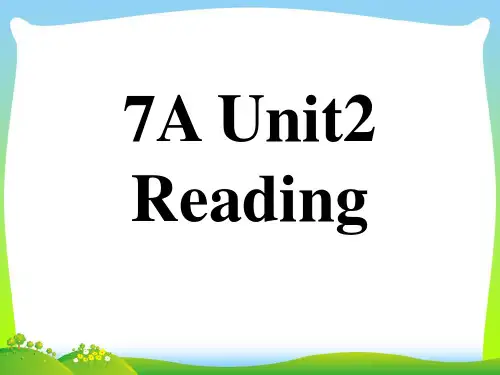 202X牛津译林版英语7A Unit2 Lets play sports Reading课件