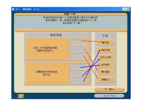 IC3网络试题部分1000分