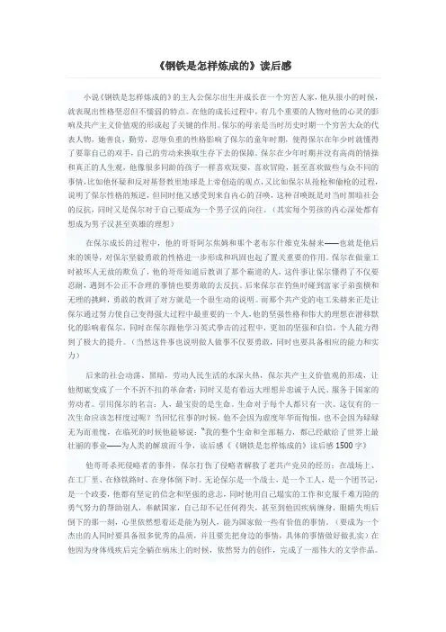 钢铁是怎样炼成的 2