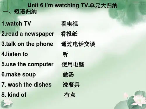 人教新目标七年级英语下册第六单元大归纳