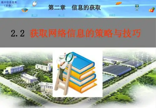 2.2 获取网络信息的策略与技巧课件