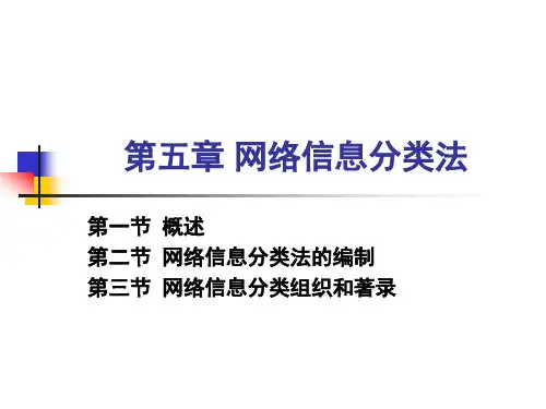 网络信息分类法