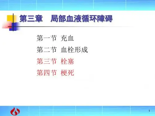 病理学局部血液循环障碍ppt课件