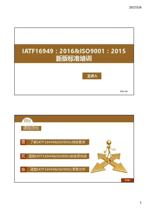 IATF16949—标准培训教程