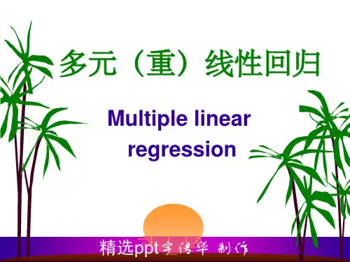 《多重线性回归》PPT课件 (2)