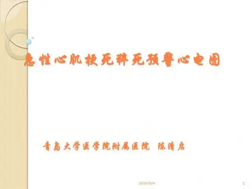 急性心肌梗死猝死预警心电ppt课件