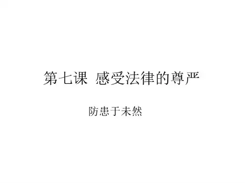 初二政治下学期防范于未然