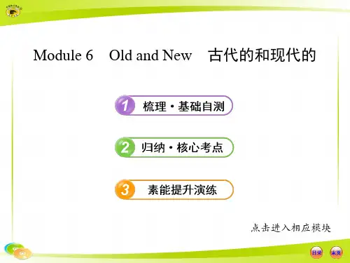 必修3 Module 6外研社高中英语必修三单元六各知识点【精选】