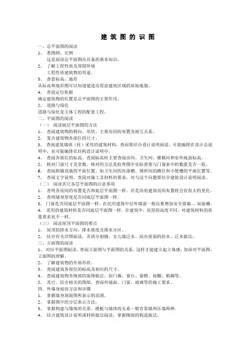 图纸的阅读