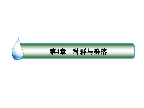 高中生物 第4章 种群与群落章末总结课件 新人教版必修3