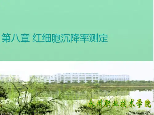 第八章 红细胞沉降率测定
