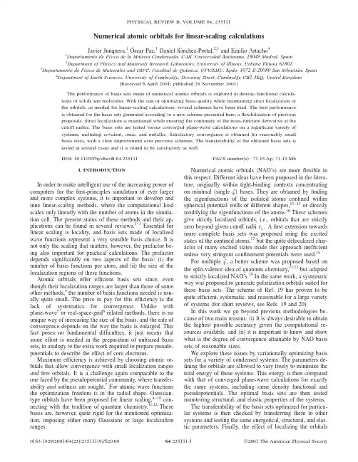 Numerical atomic orbitals for linear-scaling calculations