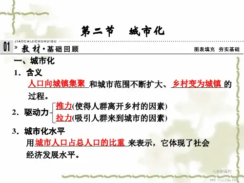 2019届高考地理总复习课件：城市化.ppt