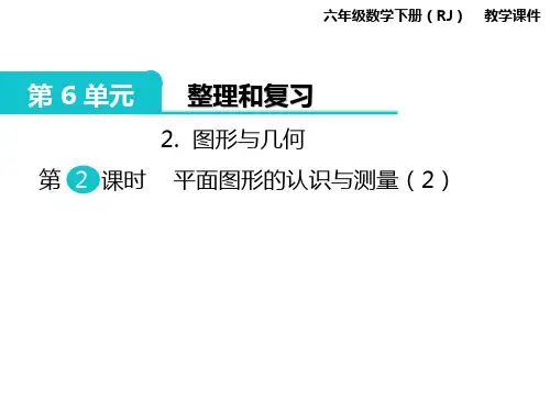 人教版六年级数学下册立体图形的认识与测量课件