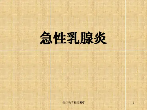 急性乳腺炎ppt课件