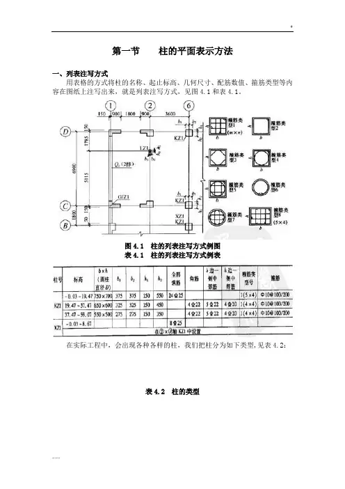 柱钢筋工程量计算含实例