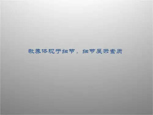 礼仪培训课程共35页