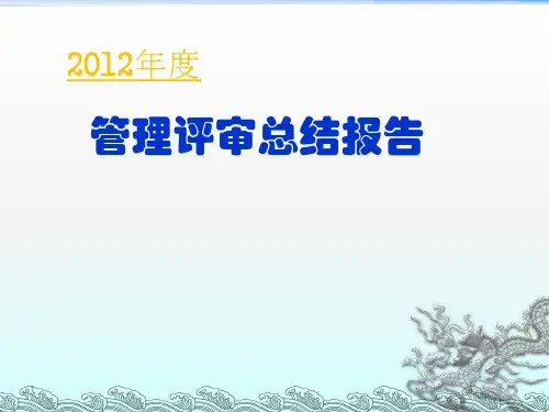 管理评审总结报告