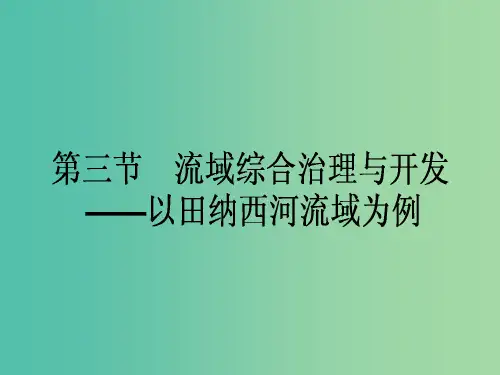 高中地理 第2章 区域可持续发展 第3节 流域综合治理与开发-以田纳西河流域为例课件 湘教版必修3