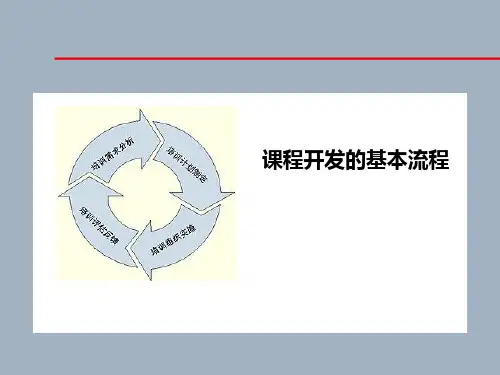 课程开发的基本流程PPT课件