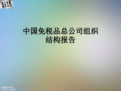 中国免税品总公司组织结构报告