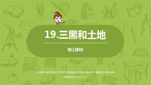 三黑和土地