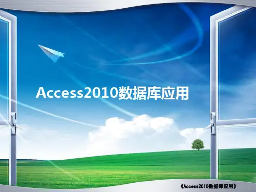 Access 2010数据库应用：Access 2010报表的视图