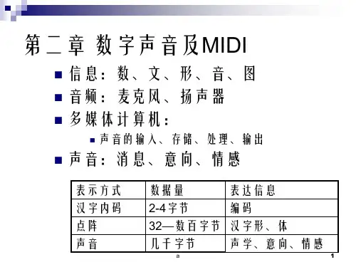 《数字声音及》PPT课件