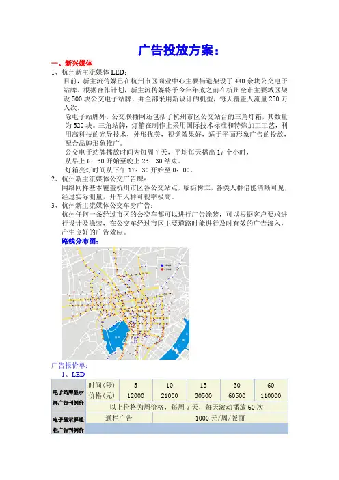 广告投放方案
